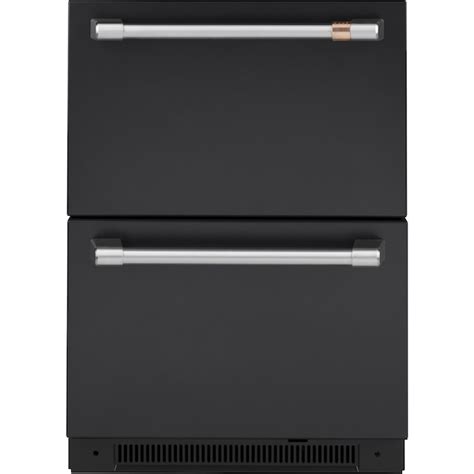 Cafe 24-in 2-Drawer Built-In /freestanding Drawer Refrigerator (Matte ...