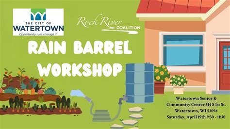 Rain Barrel Workshop, 514 S 1st St, Watertown, WI, United States ...