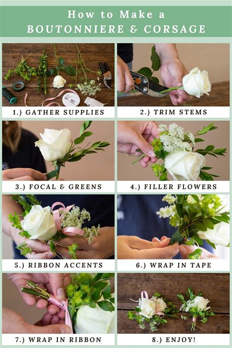 DIY Corsage Tutorial 的图像结果
