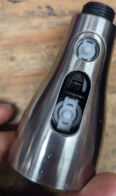 How can I disassemble a pulldown kitchen faucet head for cleaning ...