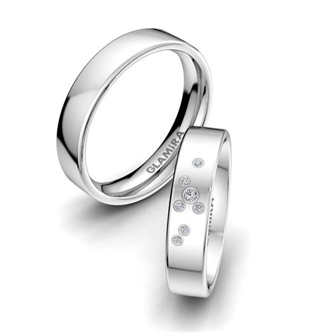 Order Wedding Ring Wondrous Barbara 5 mm in 0.045 Carat 14ct White Gold ...