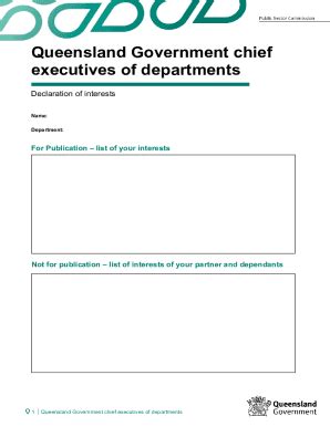 Image result for Chief Declaration Form