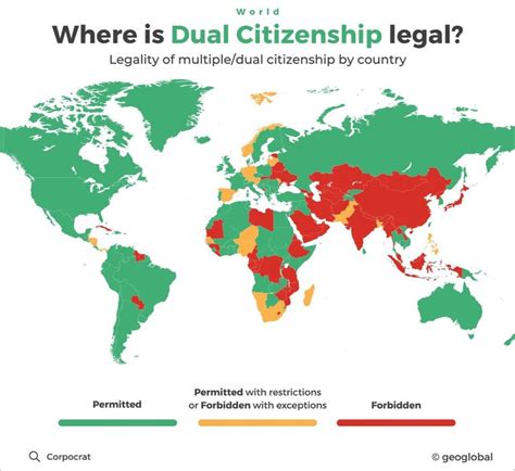 Where is dual citizenship legal. by geoglobal_ - Maps on the Web
