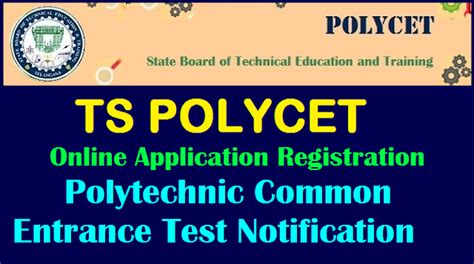 TS Polycet 2023 Online Applications Polytechnic Common Entrance Test ...