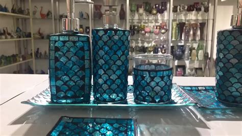 Navy Blue Mosaic Wedding Glass Charger Plates By Tylors Glass Wholesale ...