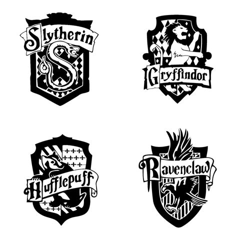 Hogwarts House Crests All Houses Vinyl Decal | Etsy | Harry potter ...