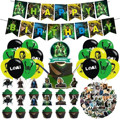 THREEMAO Loki Party Decorations - Birthday Banner, Cake India | Ubuy