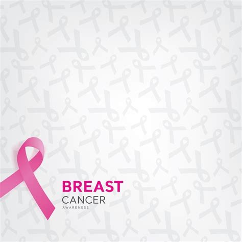 Ribbon pattern on white background for breast cancer awareness campaign ...