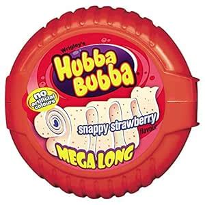 Hubba Bubba Mega Long Snappy Strawberry, 56 g : Amazon.in: Grocery ...