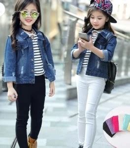 Qalbi Full Sleeve Solid Girls Denim Jacket - Buy Qalbi Full Sleeve ...