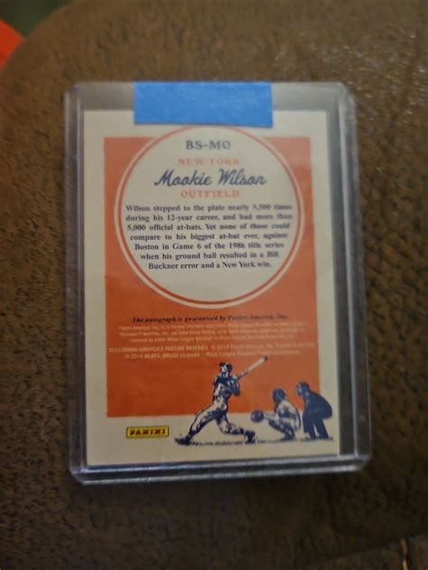2013 PANINI AMERICA'S PASTIME MOOKIE WILSON BOYS OF SUMMER AUTOGRAPH ...