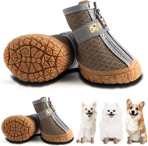 KUTKUT Dog Shoes for Hardwood Floor | Breathable Dog Boots with Anti-S