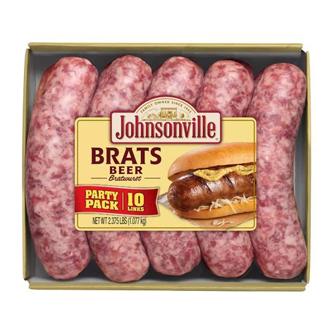 Johnsonville Brats Beer Bratwurst, 10 ct. | BJ's Wholesale Club