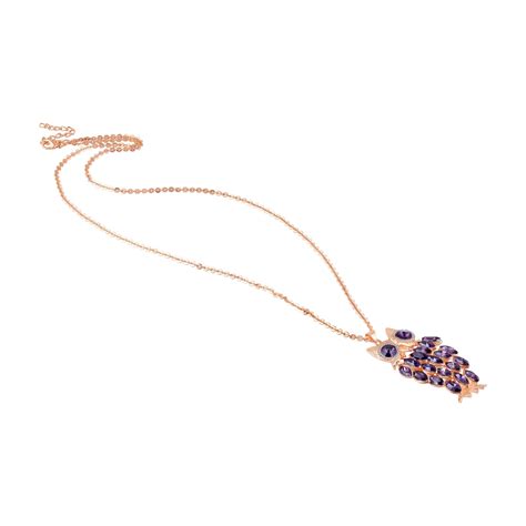 Swinging Owl-Shaped Pendant with Long Chain