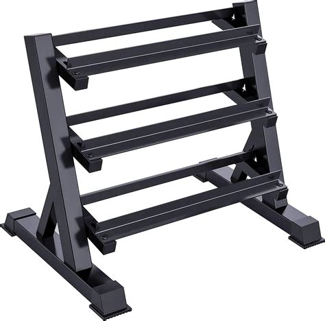 Amazon.com : Zlinke 3-Tier Dumbbell Rack Multilevel Weight Storage ...