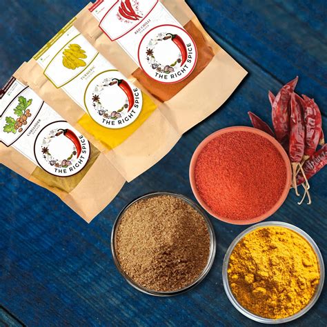THE RIGHT SPICE Haldi Mircha Dhaniya Pack| Haldi Powder | Lal Mirch ...