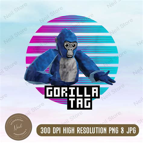 GORILLA TAG Png, gorilla tag merch monke boys gifts Png, Di | Inspire ...