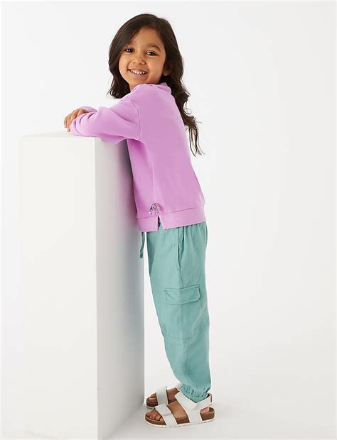 Buy Pure Cotton Cargo Trousers at Marks & Spencer