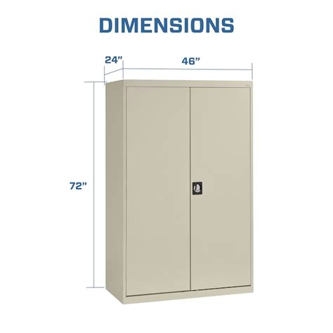 Sandusky 46-in W x 72-in H x 24-in D Freestanding Steel Garage Cabinet ...