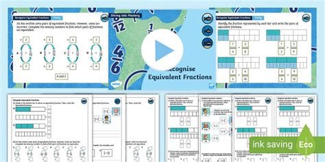 👉 Year 5: Equivalent Fractions Teaching Pack