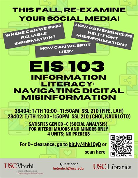 [UG] GE Class for Viterbi Majors and Minors for FALL 2025 - USC Viterbi ...