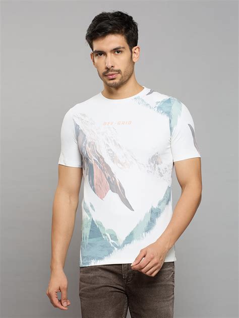 Men's Off White Printed Slim Fit T-Shirts – Killer Jeans