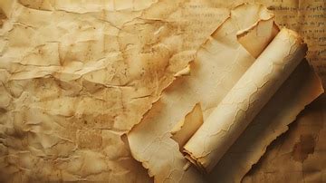 Aged paper texture background with a rolled up torn page | Premium AI ...