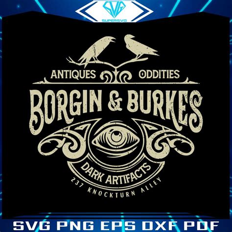 Vintage Borgin And Burkes Dark Artifacts SVG Cricut File