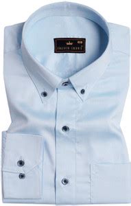 french crown Men Self Design Formal Light Blue Shirt - Buy french crown ...