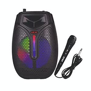 AKAI Party Speakers PM-20P with 20W RMS 6.5 inch Single Driver, Extra ...