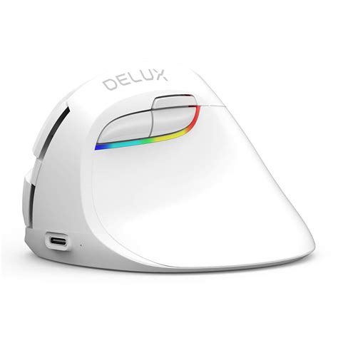 Buy DeLUX Ergonomic Wireless Mouse, Mini Vertical Bluetooth Mouse ...