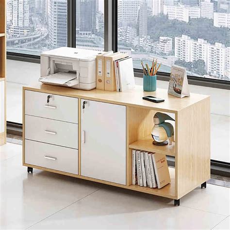 Buy 3 Drawer Office File Cabinet Open Compartments Storage Cabinets ...