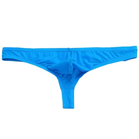 Mens Ice Silk Smooth Transparent Thongs G Strings Mens See | Desertcart ...