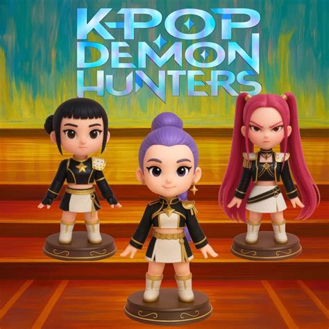 👧 K-Pop Demon Hunters - Chibi Idol Trio (STL) | 3D Printable Girl Group ...