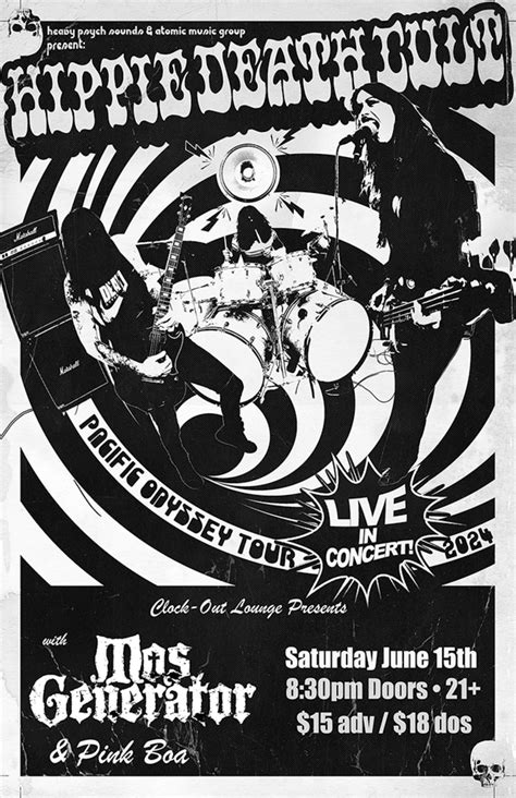 Clock-Out Lounge Presents: Hippie Death Cult plus Mos Generator, Pink ...