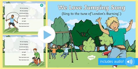We Love Jumping Song PowerPoint