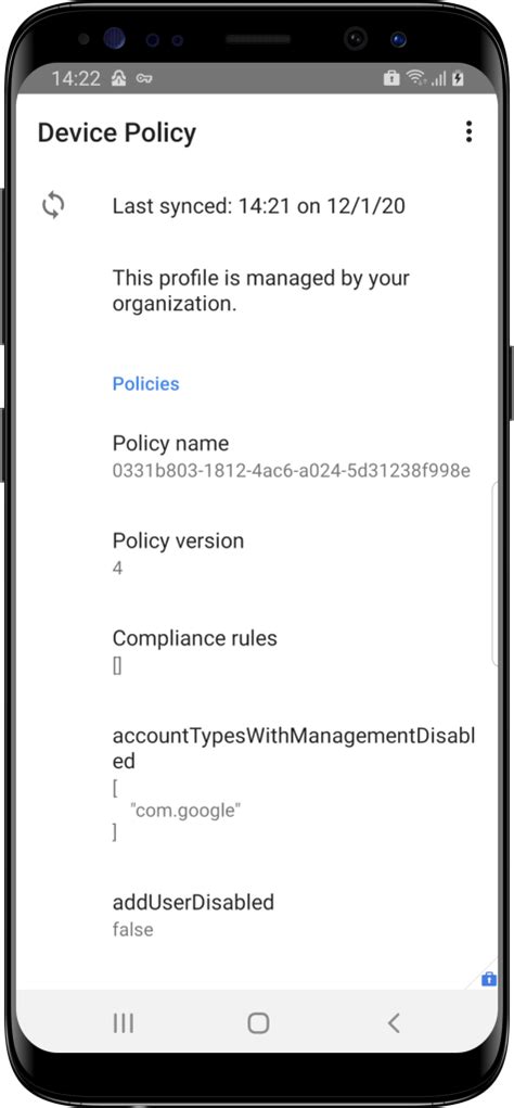 Image result for Android Device Policy App