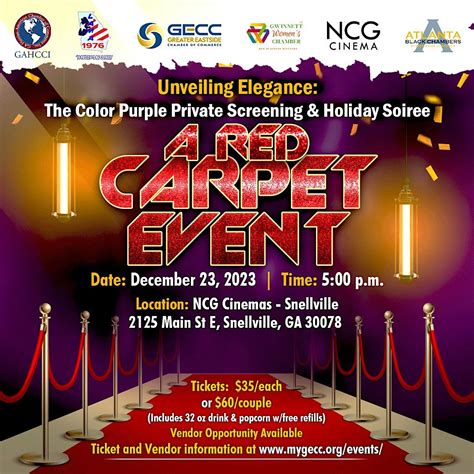 Unveiling Elegance: The Color Purple Private Screening & Holiday Soiree ...