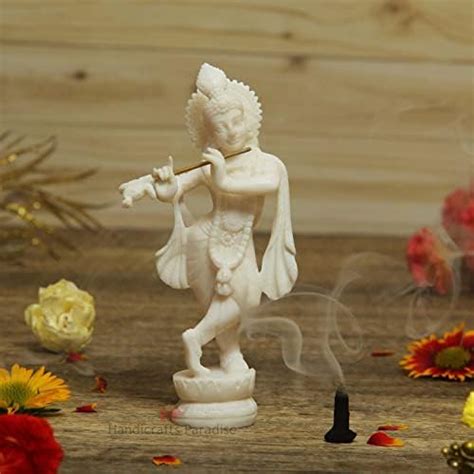 Buy Handicrafts Paradise Resin Standing Krishna Idol (6.4 cm x 3.8 cm x ...