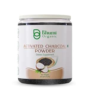 Bhumi Organic Activated Charcoal Powder (400g) | Coconut Shell-Based ...