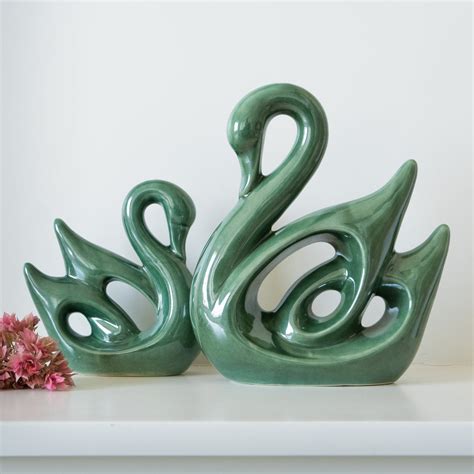 Green Hamsa Swan | Set of 2 – The Golden Theory