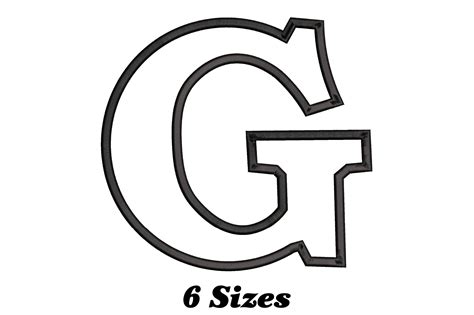 Alphabet Letter G Outline · Creative Fabrica