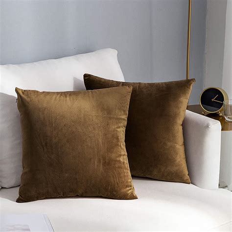 Buy AEROHAVEN™ Premium Velvet Reversible Decorative Throw Pillow ...