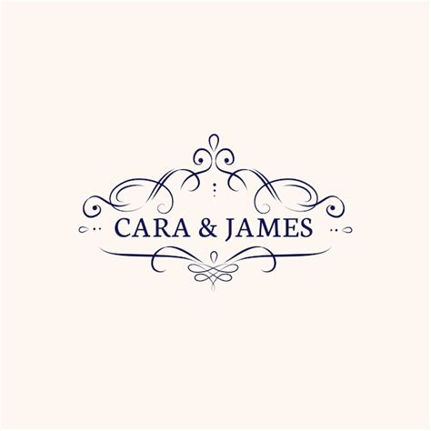 Wedding invitation emblem | Free Vector