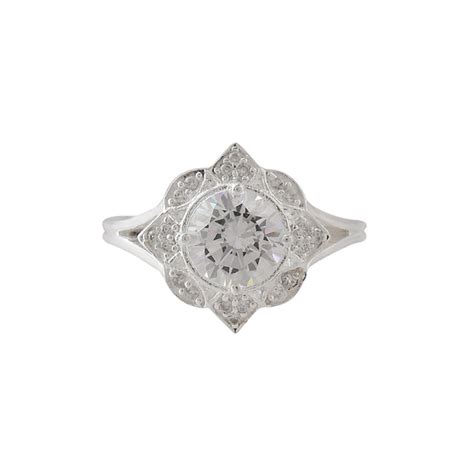 925 Sterling Silver Round Cut White CZ Ring – VOYLLA