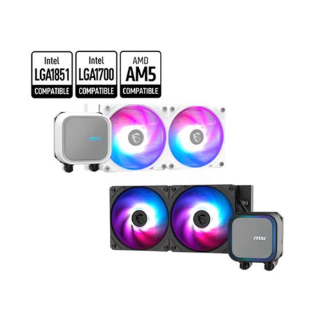 Jual MSI MAG CORELIQUID A13 240 ARGB - CPU COOLER SOCKET 1700 1851 AM5 ...
