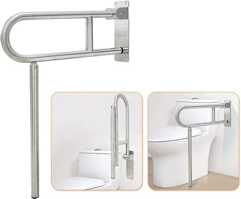 Zelen Flip Up Grab Bars for Bathroom Toilet Rails Handicap India | Ubuy