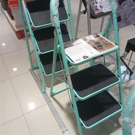 Jual EF Krisbow Tangga Lipat 3 Step Pijakan Besi Biru Pink Anak Tangga ...