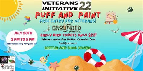 Puff and Paint *Veterans Initiative 22 FUNDRAISER*, Grounded Coffee ...