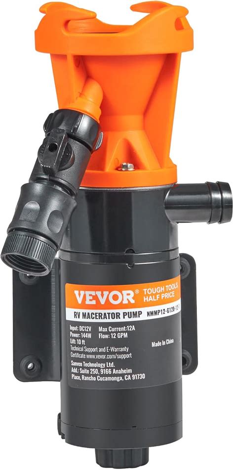 VEVOR 12V RV Macerator Pump, 12GPM, Portable RV India | Ubuy